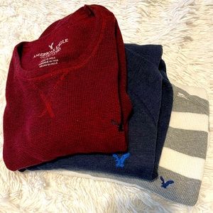 AMERICAN EAGLE L MEN’S long sleeve thermal bundle